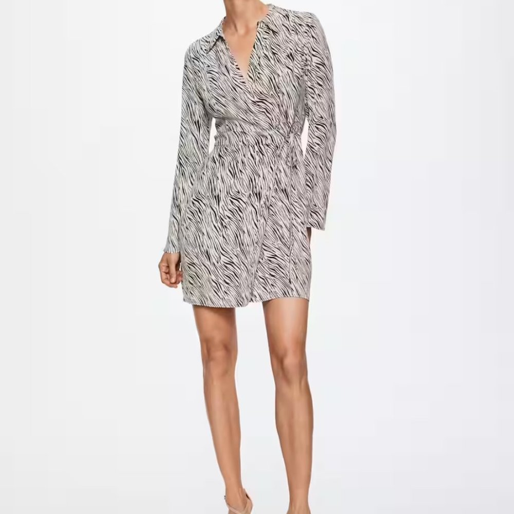 Mango Animal print dress Size 4